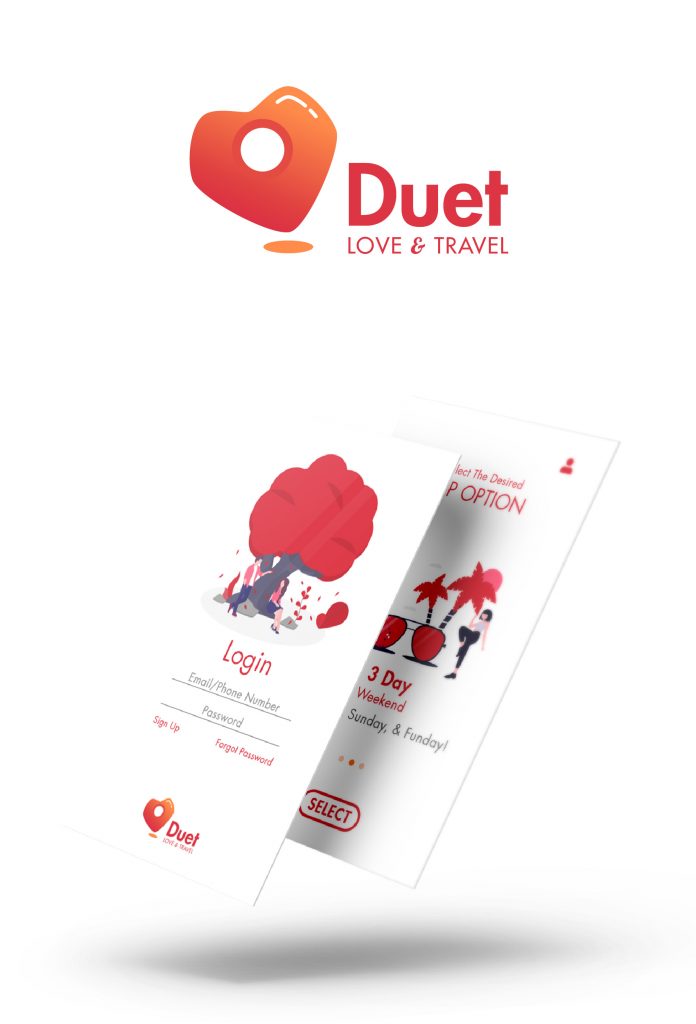 An image of Duet's branding & app design