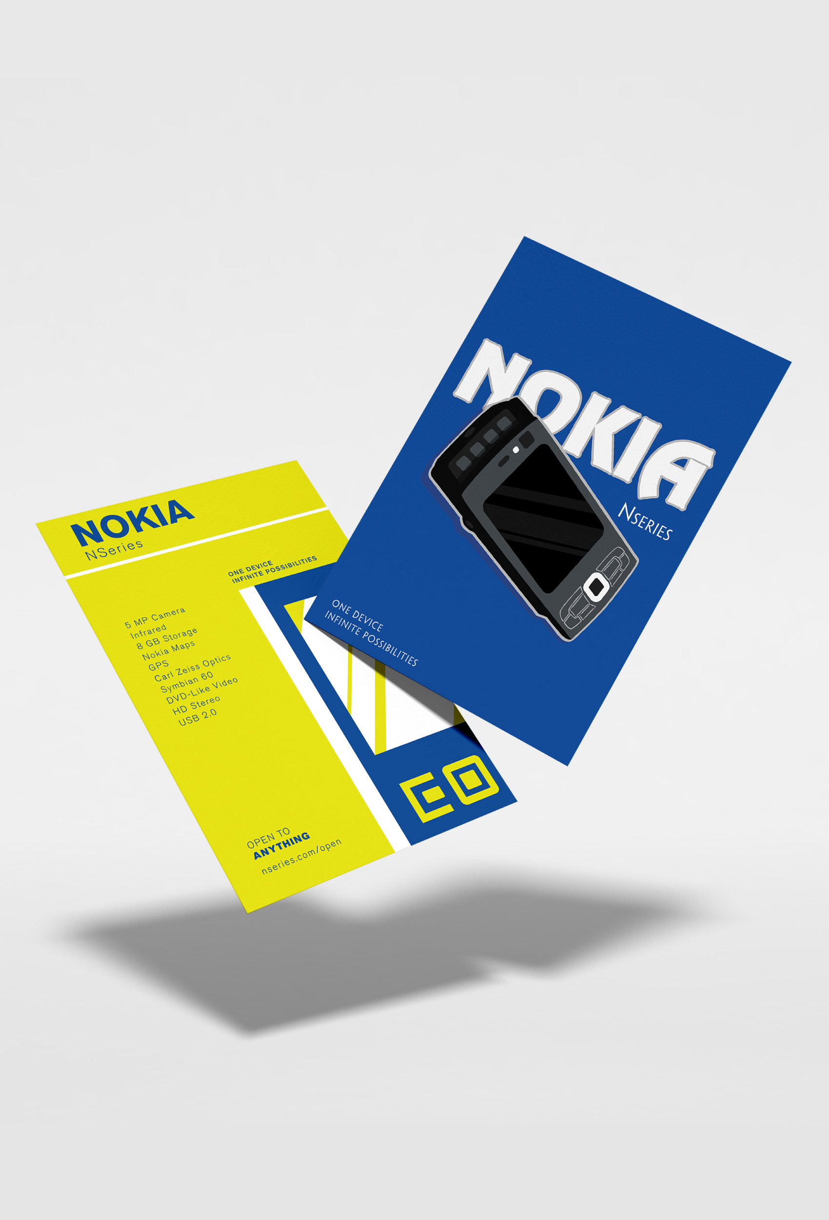 An image of Nokia's swiss style & plakatstil poster designs