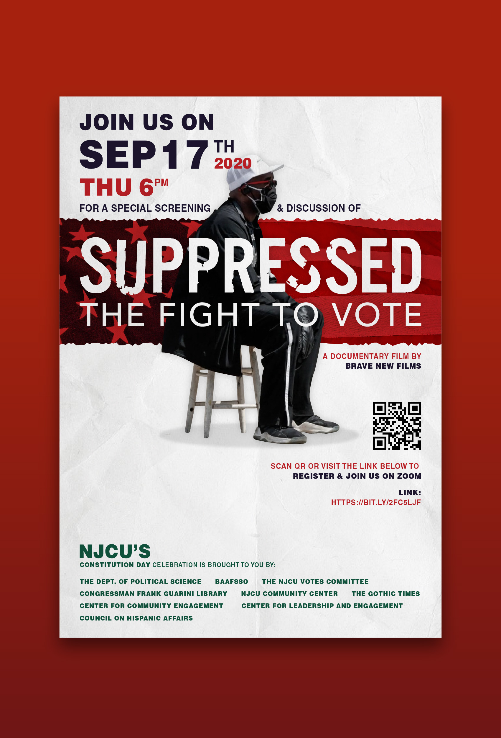 An image of the flyer designed for Suppressed